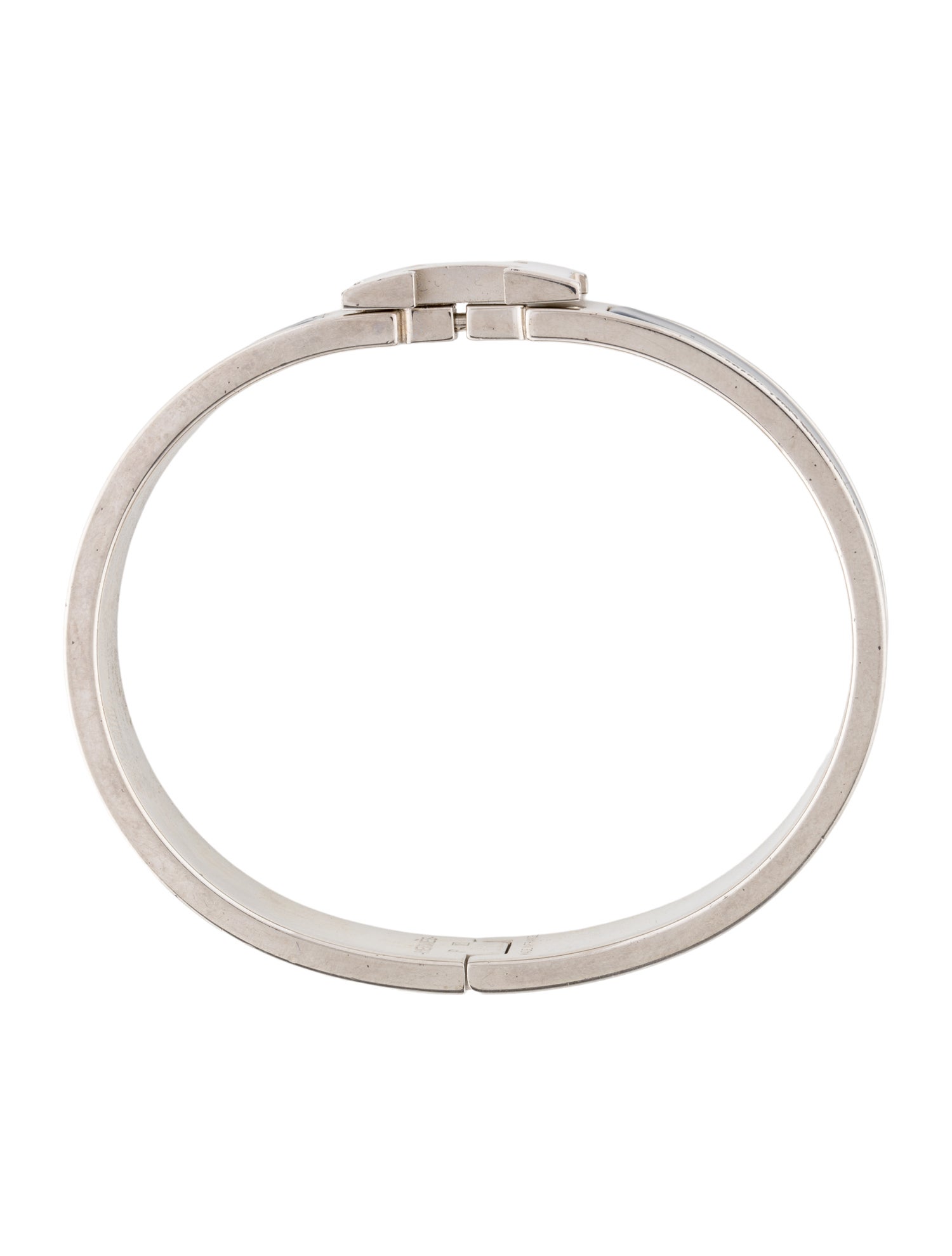 Hermès Enamel Clic H Bangle Bracelet
